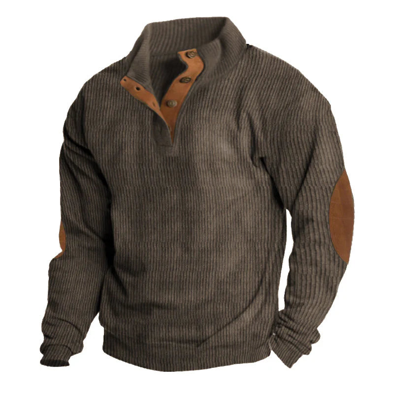 Ryder | MEN'S RIBBED BUTTON UP SWEATER