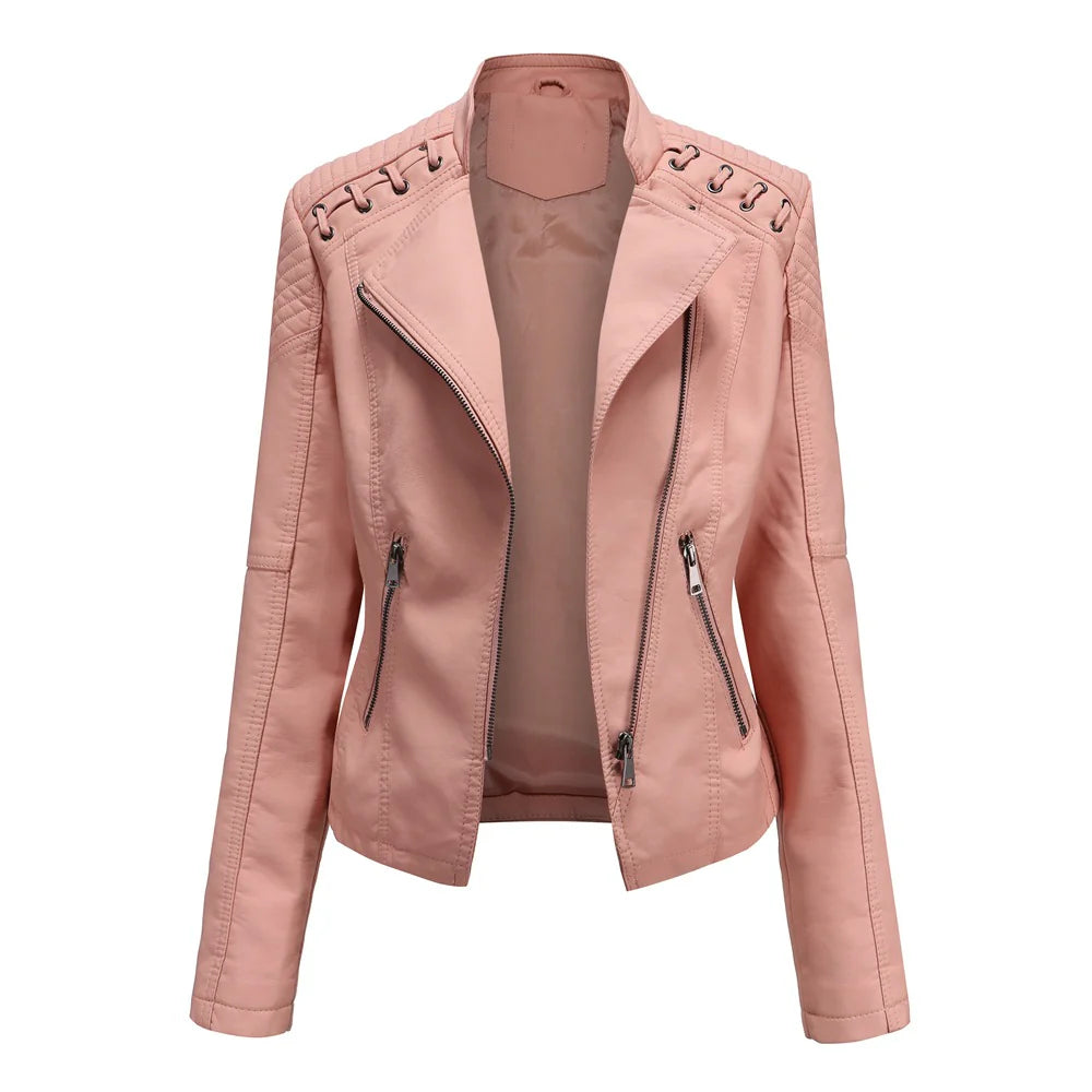 Nicole - Women's Stylish Leather Jacket