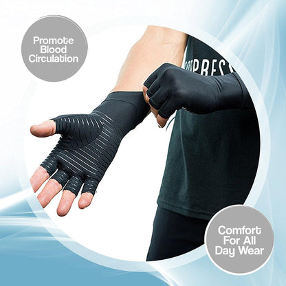 Copper Compression Gloves (Arthritic Pain Relief)