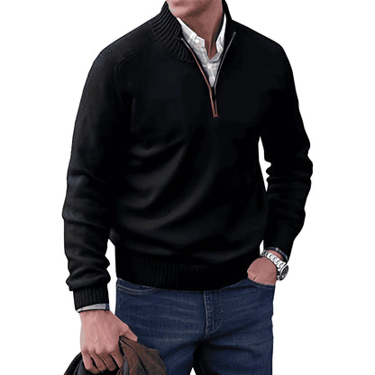 Jerry | Elegant Half Zip Sweater