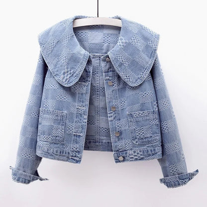 L'AMOURÉLLE BIG COLLAR DENIM JACKET