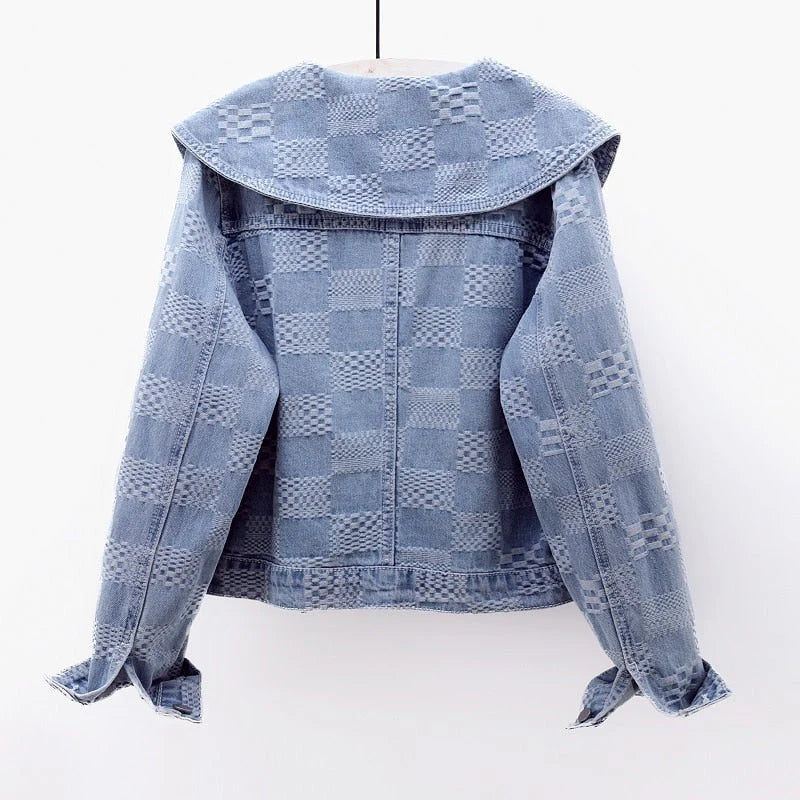 L'AMOURÉLLE BIG COLLAR DENIM JACKET