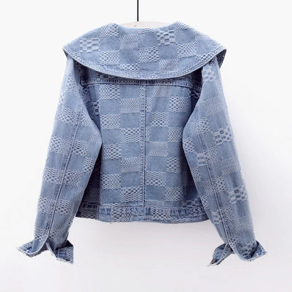 L'AMOURÉLLE BIG COLLAR DENIM JACKET