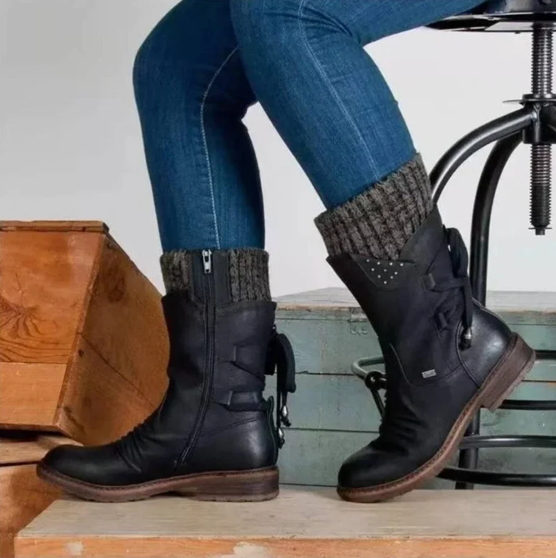 Giana™ | Wool Winter Boots with Lower-Back Orthopedic Support