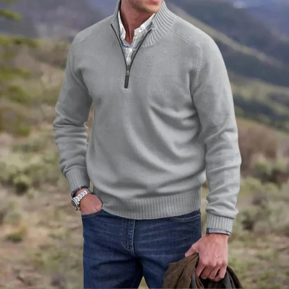 Jerry | Elegant Half Zip Sweater