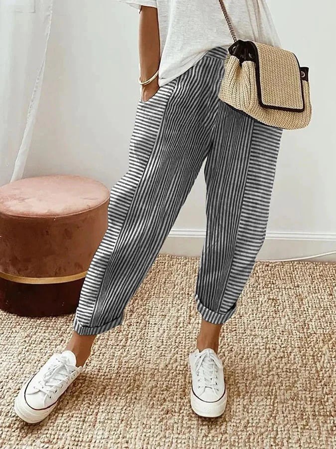 Mona | Striped Pants