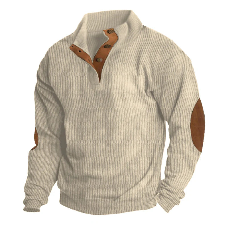 Ryder | MEN'S RIBBED BUTTON UP SWEATER